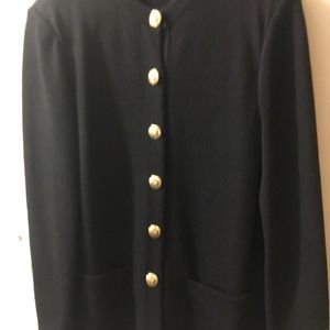 Black St John knit jacket M